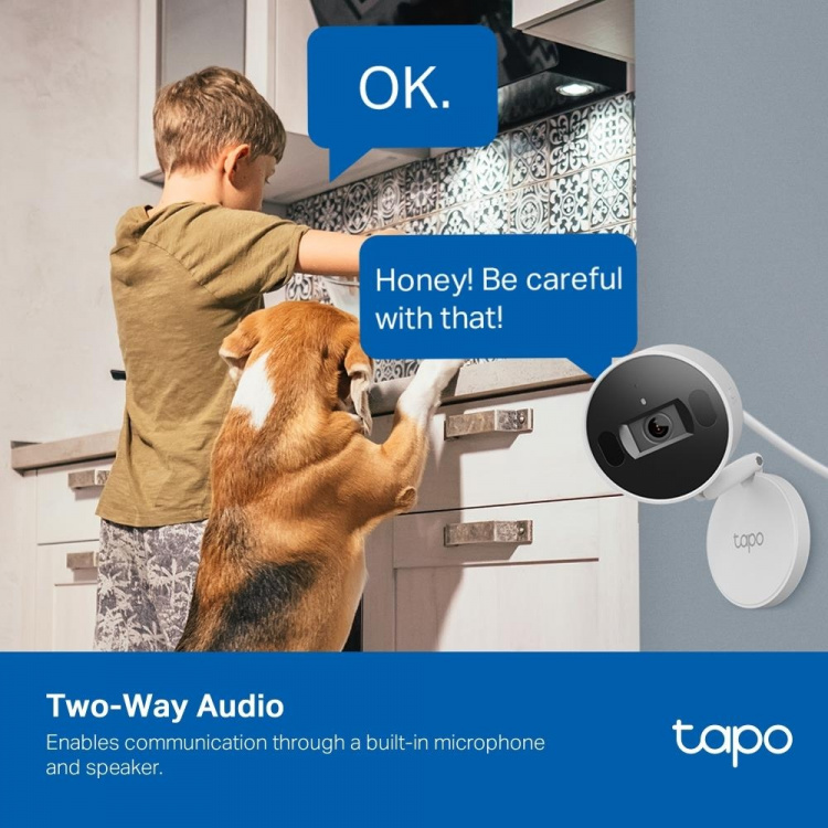 TP-Link Tapo AI Wi-Fi-kamera for hjemmesikkerhet / Tapo C125 TP-Link Tapo AI Wi-Fi-kamera for hjemmesikkerhet / Tapo C125