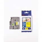Brother TZe Tape 12 mm x 4 m laminert, svart og gul Brother TZe Tape 12 mm x 4 m laminert, svart og gul