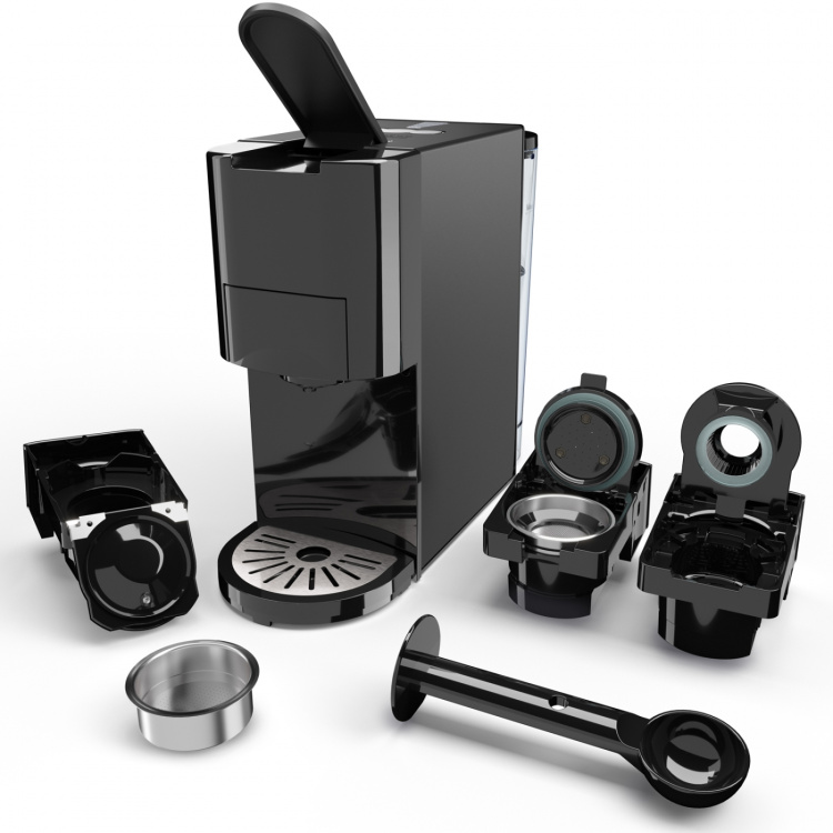 Princess Multikapselmaskin i rustfritt stål 4-i-1 249454 Automatisk Princess Multikapselmaskin i rustfritt stål 4-i-1 249454 Automatisk