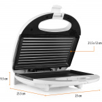 Tristar Sandwichgrill SA-3050 22X13cm 750W Panini Tristar Sandwichgrill SA-3050 22X13cm 750W Panini