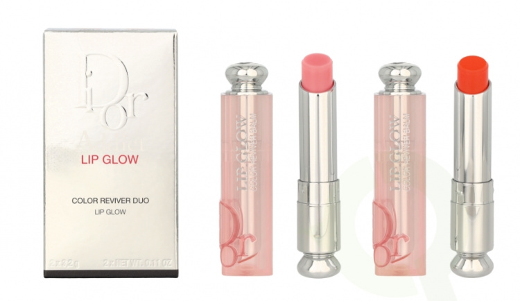 Dior Addict Lip Glow Duo Set 6.4 g #001 Pink & #004 Coral