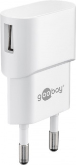 Goobay USB-C™ Dual Charging Kit (5 W) Strømforsyning med USB-C™-kabel 1 m (hvit)