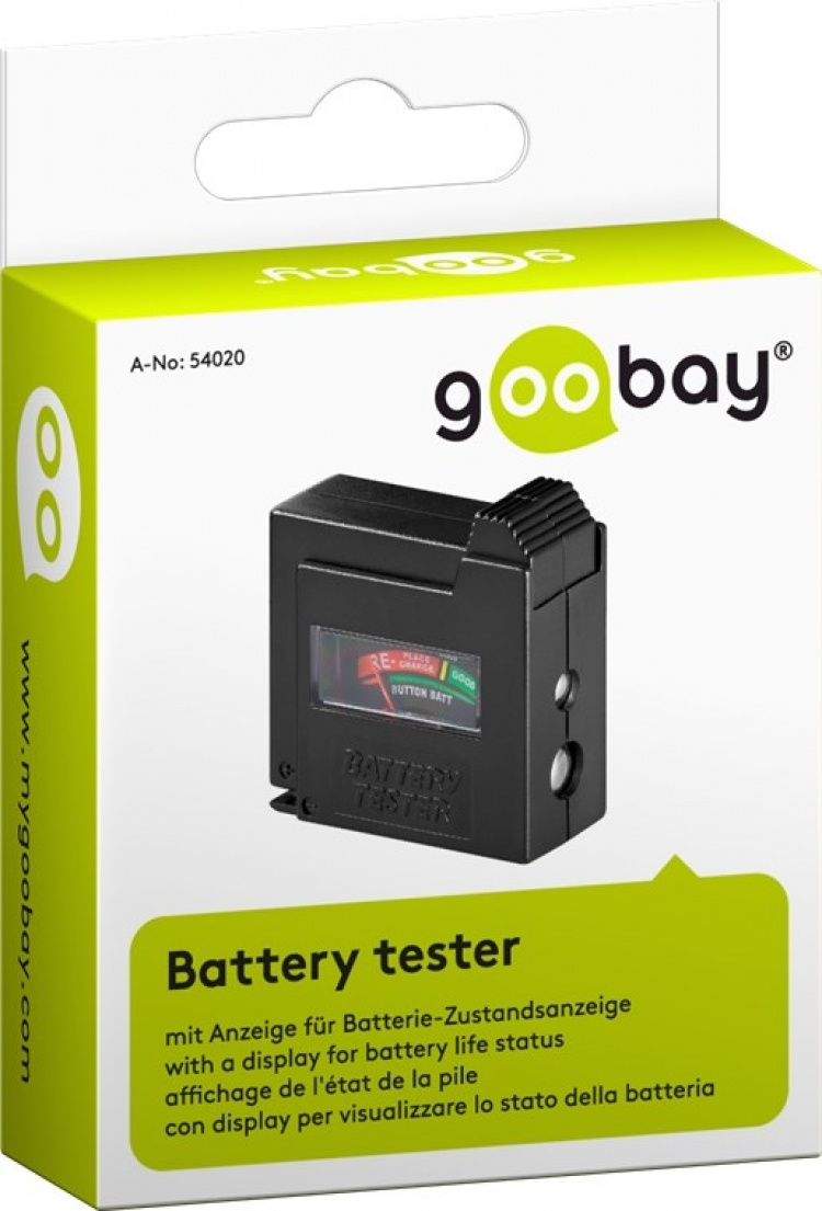 Goobay Batteritester for standardbatterier