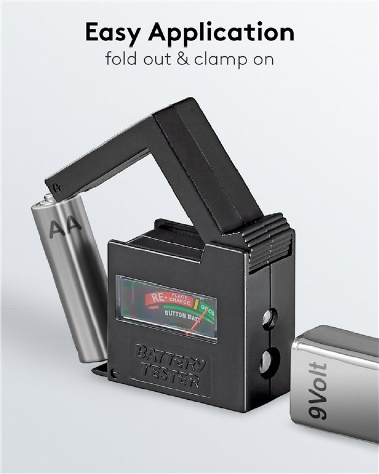 Goobay Batteritester for standardbatterier