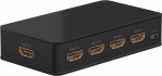 Goobay Manuell HDMI™ Switch 4 til 1 (4K @ 60 Hz) for å bytte mellom 4 x HDMI™-enheter koblet til 1 x HDMI™-skjerm Goobay Manuell HDMI™ Switch 4 til 1 (4K @ 60 Hz) for å bytte mellom 4 x HDMI™-enheter koblet til 1 x HDMI™-skjerm