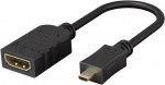 Goobay Micro HDMI™ / HDMI™-adapter, 4K/60 Hz HDMI™ Micro Connector (Type D) > HDMI™ Socket (Type A)