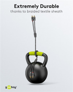 Goobay Stereo RCA-kabel, 0,5 m 2x RCA-kontakt (lyd venstre/høyre) > 2x RCA-kontakt (lyd venstre/høyre)