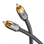 Goobay Mono RCA-kabel, 3 m RCA-plugg (basshøyttaler, senter) > RCA-plugg (basshøyttaler, senter)