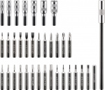 Goobay Presisjonsskrutrekkersett med 37 deler til alt skru-, monterings- og gjør-det-selv-arbeid