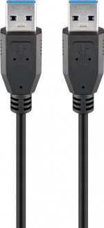 Goobay USB-A-kabel, USB 3.0, 0,5 m, svart USB 3.0-kontakt (type A) > USB 3.0-kontakt (type A) Goobay USB-A-kabel, USB 3.0, 0,5 m, svart USB 3.0-kontakt (type A) > USB 3.0-kontakt (type A)