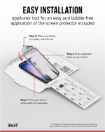 3SIXT 4in1 Protection Bundle mobilskall, skjermbeskytter, kamerabeskytter og stressfri applikator, kompatibel med Samsung Galaxy S24, gjennomsiktig 3SIXT 4in1 Protection Bundle mobilskall, skjermbeskytter, kamerabeskytter og stressfri applikator, kompatibel med Samsung Galaxy S24, gjennomsiktig