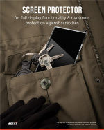 3SIXT 4in1 Protection Bundle mobilskall, skjermbeskytter, kamerabeskytter og stressfri applikator, kompatibel med Samsung Galaxy S24 Ultra, gjennomsiktig 3SIXT 4in1 Protection Bundle mobilskall, skjermbeskytter, kamerabeskytter og stressfri applikator, kompatibel med Samsung Galaxy S24 Ultra, gjennomsiktig