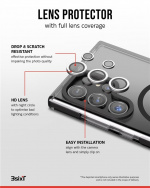 3SIXT 4in1 Protection Bundle mobilskall, skjermbeskytter, kamerabeskytter og stressfri applikator, kompatibel med Samsung Galaxy S24 Ultra, gjennomsiktig 3SIXT 4in1 Protection Bundle mobilskall, skjermbeskytter, kamerabeskytter og stressfri applikator, kompatibel med Samsung Galaxy S24 Ultra, gjennomsiktig