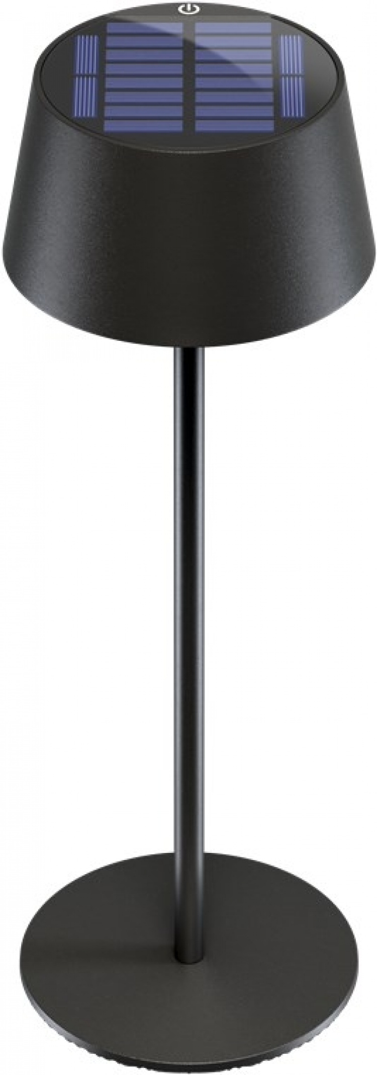 Goobay Trådløs solcelledrevet LED-bordlampe, svart med berøringskontroll, 150 lm, varmhvit (3000 K), trinnløst dimbar Goobay Trådløs solcelledrevet LED-bordlampe, svart med berøringskontroll, 150 lm, varmhvit (3000 K), trinnløst dimbar