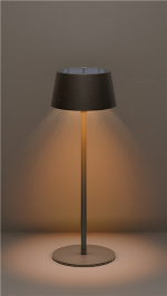 Goobay Trådløs solcelledrevet LED-bordlampe, svart med berøringskontroll, 150 lm, varmhvit (3000 K), trinnløst dimbar Goobay Trådløs solcelledrevet LED-bordlampe, svart med berøringskontroll, 150 lm, varmhvit (3000 K), trinnløst dimbar