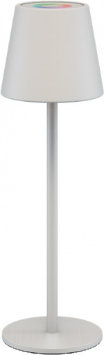 Goobay Trådløs LED-bordlampe RGBW, hvit med berøringskontroll, 150 lm, mange RGB-lysfarger og varmhvit (3000 K), trinnløst dimbar