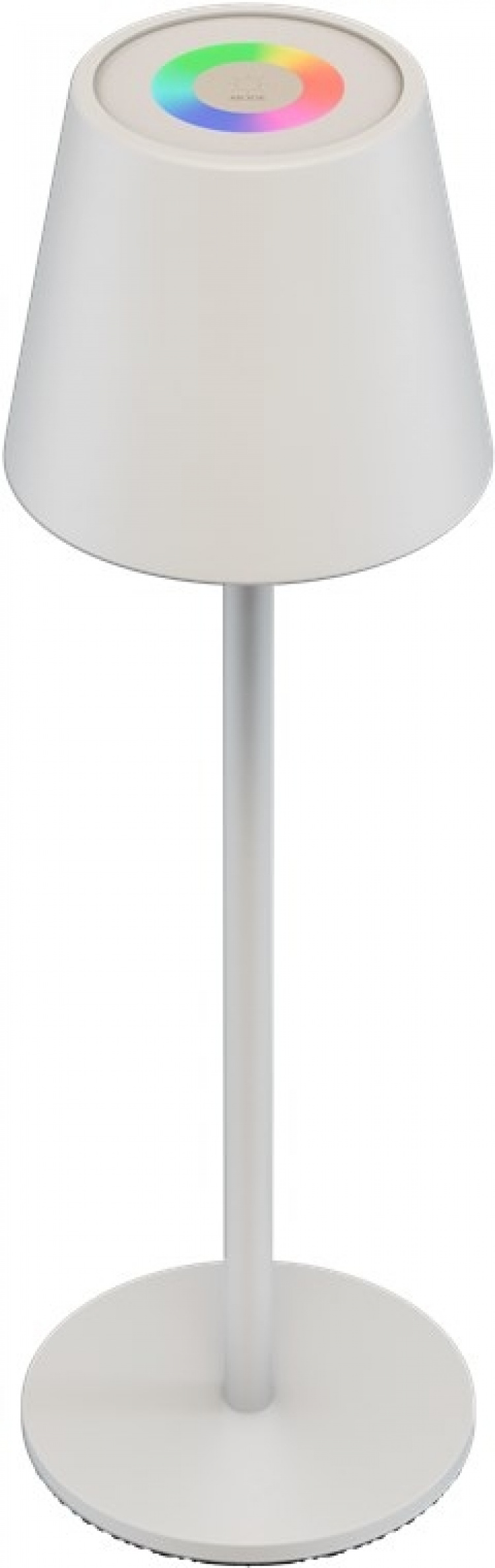 Goobay Trådløs LED-bordlampe RGBW, hvit med berøringskontroll, 150 lm, mange RGB-lysfarger og varmhvit (3000 K), trinnløst dimbar