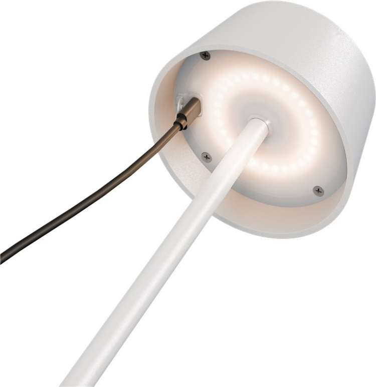 Goobay Trådløs solcelledrevet LED-bordlampe, hvit med berøringskontroll, 150 lm, varmhvit (3000 K), trinnløst dimbar Goobay Trådløs solcelledrevet LED-bordlampe, hvit med berøringskontroll, 150 lm, varmhvit (3000 K), trinnløst dimbar