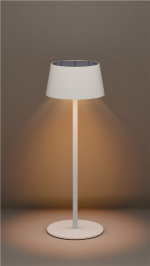 Goobay Trådløs solcelledrevet LED-bordlampe, hvit med berøringskontroll, 150 lm, varmhvit (3000 K), trinnløst dimbar Goobay Trådløs solcelledrevet LED-bordlampe, hvit med berøringskontroll, 150 lm, varmhvit (3000 K), trinnløst dimbar