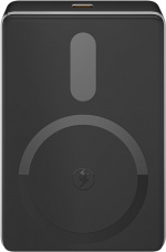 Goobay Magnetisk trådløs powerbank på 10 000 mAh festes magnetisk på baksiden av mobiltelefonen, perfekt for samtidig lading og telefonsamtaler