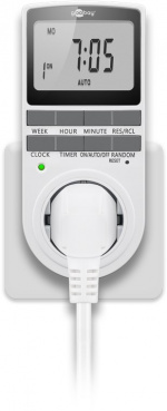 Goobay Digitalt tidsur, sett med 2 programmerbare tidsur med kontakt med jording (type F) Goobay Digitalt tidsur, sett med 2 programmerbare tidsur med kontakt med jording (type F)