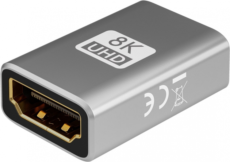 Goobay HDMI™-adapter (kobling), 8K/60 Hz HDMI™-kontakt (type A) > HDMI™-kontakt (type A)