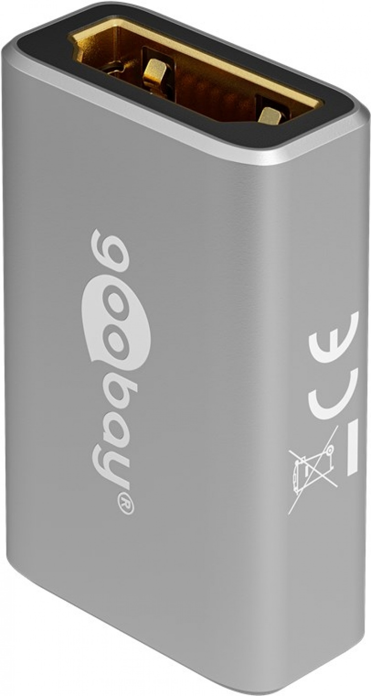 Goobay HDMI™-adapter (kobling), 8K/60 Hz HDMI™-kontakt (type A) > HDMI™-kontakt (type A)