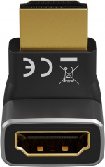 Goobay HDMI™ vinkeladapter 90° vertikal, 8K/60Hz HDMI™-kontakt (type A) > HDMI™-kontakt (type A) 90° Goobay HDMI™ vinkeladapter 90° vertikal, 8K/60Hz HDMI™-kontakt (type A) > HDMI™-kontakt (type A) 90°