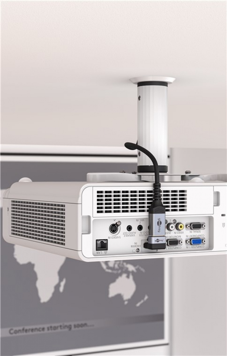 Goobay HDMI™ vinkeladapter 90° vertikal, 8K/60Hz HDMI™-kontakt (type A) > HDMI™-kontakt (type A) 90° Goobay HDMI™ vinkeladapter 90° vertikal, 8K/60Hz HDMI™-kontakt (type A) > HDMI™-kontakt (type A) 90°