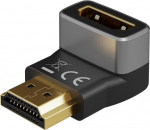 Goobay HDMI™ vinkeladapter 270° vertikal, 8K/60Hz HDMI™-kontakt (type A) > HDMI™-kontakt (type A) 270°