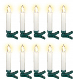 Goobay 10 trådløse LED-juletrebelysninger inkl. 20x AAA (LR03) med klips, timerfunksjon og fjernkontroll, dimbar, varmhvit (2500-2700 K) Goobay 10 trådløse LED-juletrebelysninger inkl. 20x AAA (LR03) med klips, timerfunksjon og fjernkontroll, dimbar, varmhvit (2500-2700 K)