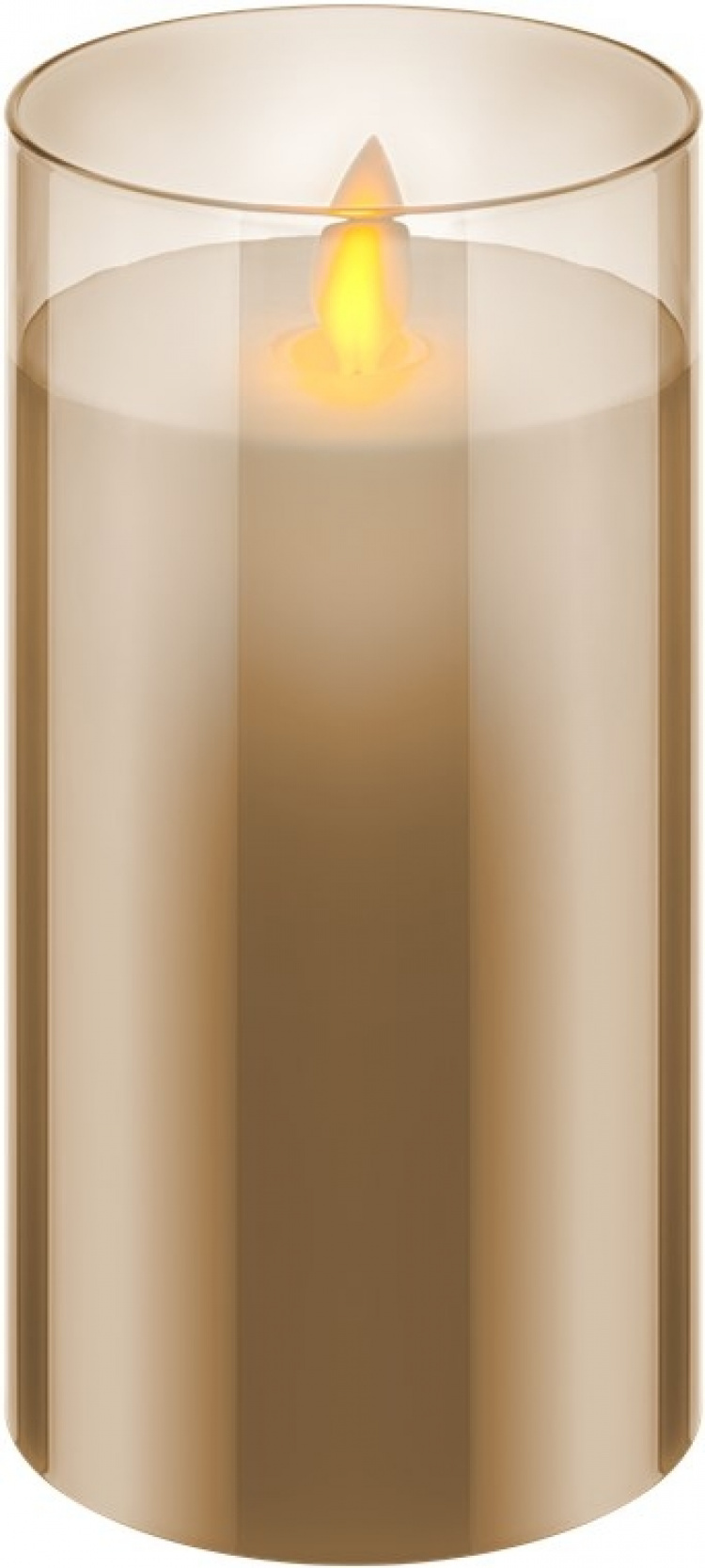 Goobay 3-pakning LED-lys av ekte voks i glass, gulltransparent, inkl. 10x AAA (LR03) med timerfunksjon og pendelveke, batteridrevet, varmhvit (2700 K) Goobay 3-pakning LED-lys av ekte voks i glass, gulltransparent, inkl. 10x AAA (LR03) med timerfunksjon og pendelveke, batteridrevet, varmhvit (2700 K)