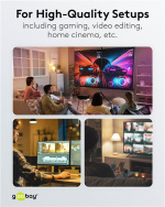 Goobay USB-C™-kabel, USB4™, 240 W, 20 Gbit/s, Power Delivery, 0,5 m USB-C™-kontakt > USB-C™-kontakt