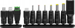 Goobay Universell strømforsyning 5 V - 15 V, maks. 36 W / 2,4 A) inkl. 11 adaptere: 7 DC-adaptere pluss USB-C™, USB-A, USB Mini-B, Micro-USB og rekkeklemme Goobay Universell strømforsyning 5 V - 15 V, maks. 36 W / 2,4 A) inkl. 11 adaptere: 7 DC-adaptere pluss USB-C™, USB-A, USB Mini-B, Micro-USB og rekkeklemme