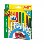 SES Creative Babymarkører, 8 farger - (S00299)