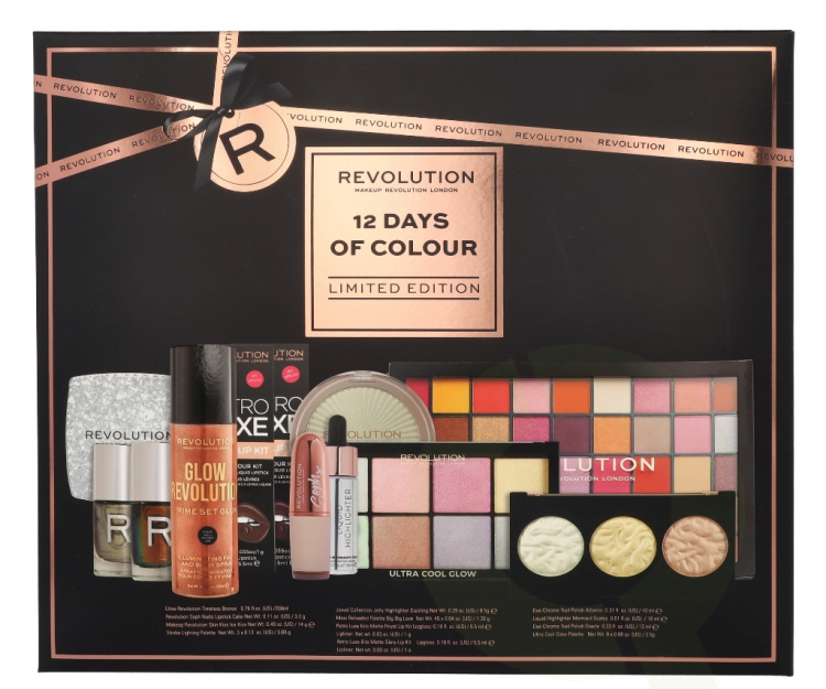 Makeup Revolution Adventskalender Limited Edition 12 deler 12 stk