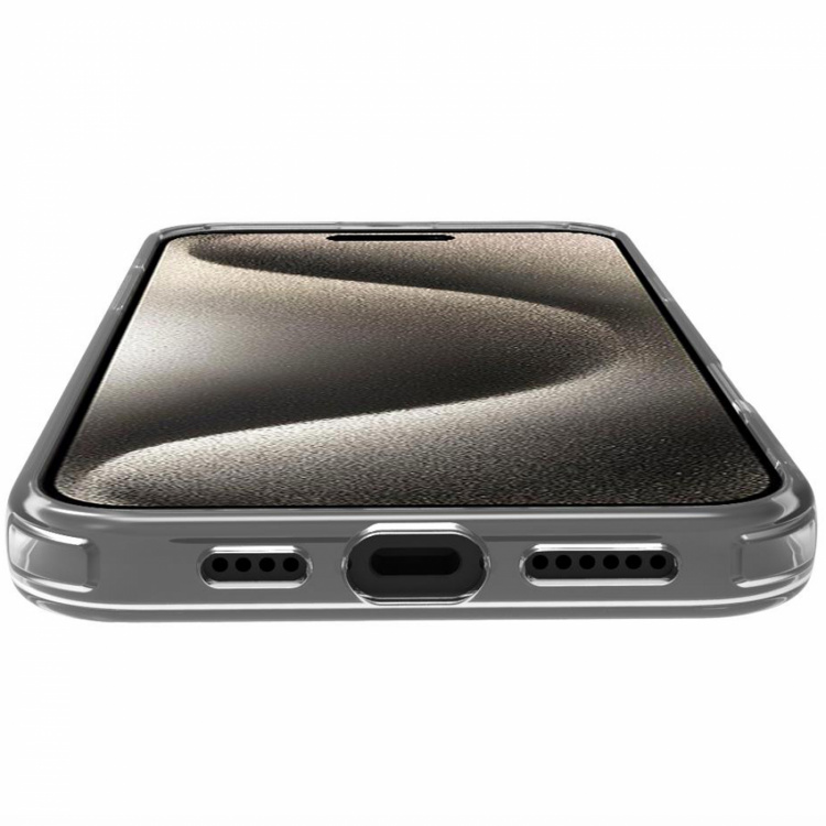 Celly Gelskinmag Magnetisk deksel MagSafe iPhone 16 Pro Max Transparent + Rosa Celly Gelskinmag Magnetisk deksel MagSafe iPhone 16 Pro Max Transparent + Rosa