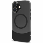 Celly Magdual MagSafe-kompatibelt skall iPhone 16 Svart + gjennomsiktig