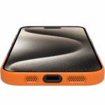 Celly Magdual MagSafe-kompatibelt skall iPhone 16 Orange + Transparent
