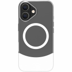 Celly Magdual MagSafe-kompatibelt skall iPhone 16 Hvit + gjennomsiktig Celly Magdual MagSafe-kompatibelt skall iPhone 16 Hvit + gjennomsiktig