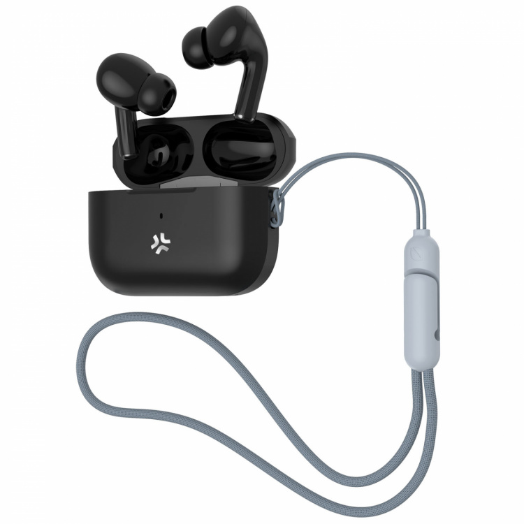 Celly Harmony True Wireless Bluetooth-hodetelefoner i øret ANC+ENC svart
