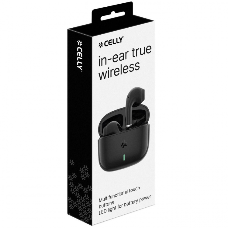 Celly Tips1 True Wireless Bluetooth-hodetelefoner Drop/In-Ear Black
