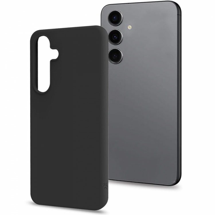 Celly Cromo Soft gummideksel Galaxy S24 FE Svart