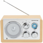 Denver AM/FM analog radio Lyst treverk