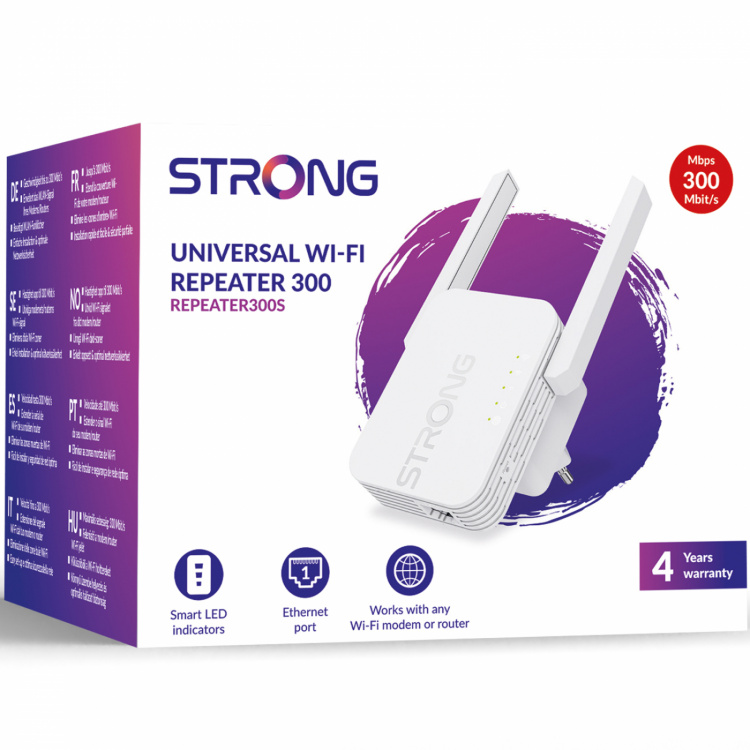 Strong Universell WiFi-repeater 300 Mbit/s 2,4 GHz