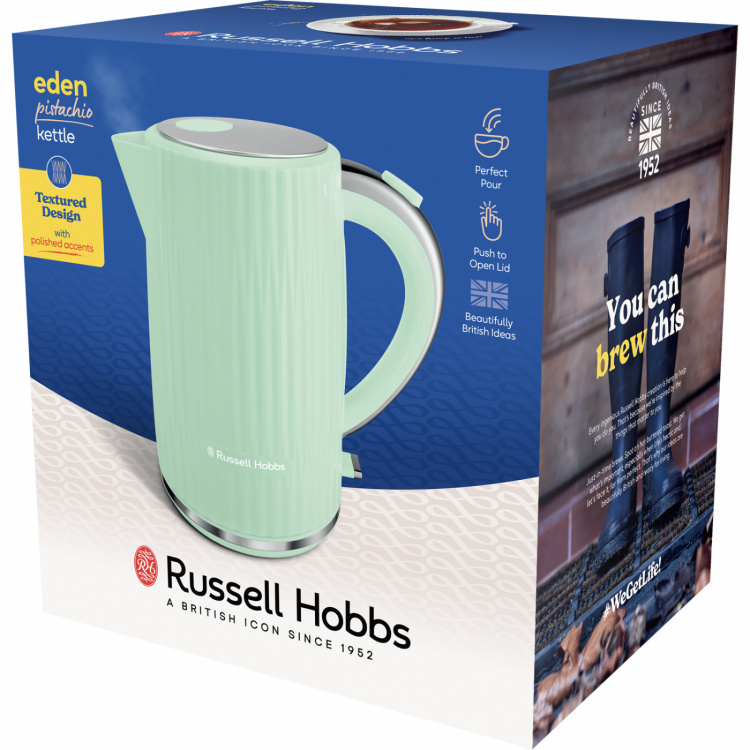 Russell Hobbs Kettle 27364-70 Eden vannkoker Pistasj Russell Hobbs Kettle 27364-70 Eden vannkoker Pistasj