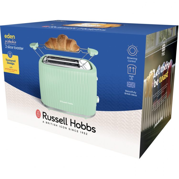 Russell Hobbs Brødrister 27374-56 Eden 2S Brødrister Pistasj Russell Hobbs Brødrister 27374-56 Eden 2S Brødrister Pistasj