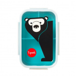 3 Sprouts Bento-eske - Teal Bear 3 Sprouts Bento-eske - Teal Bear