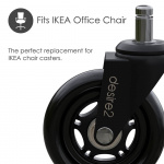Desire2 Gummihjul 20 mm for IKEA-stoler 5-pk