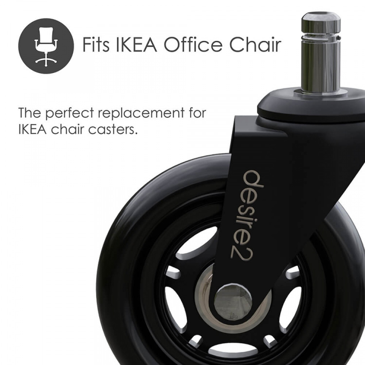 Desire2 Gummihjul 20 mm for IKEA-stoler 5-pk